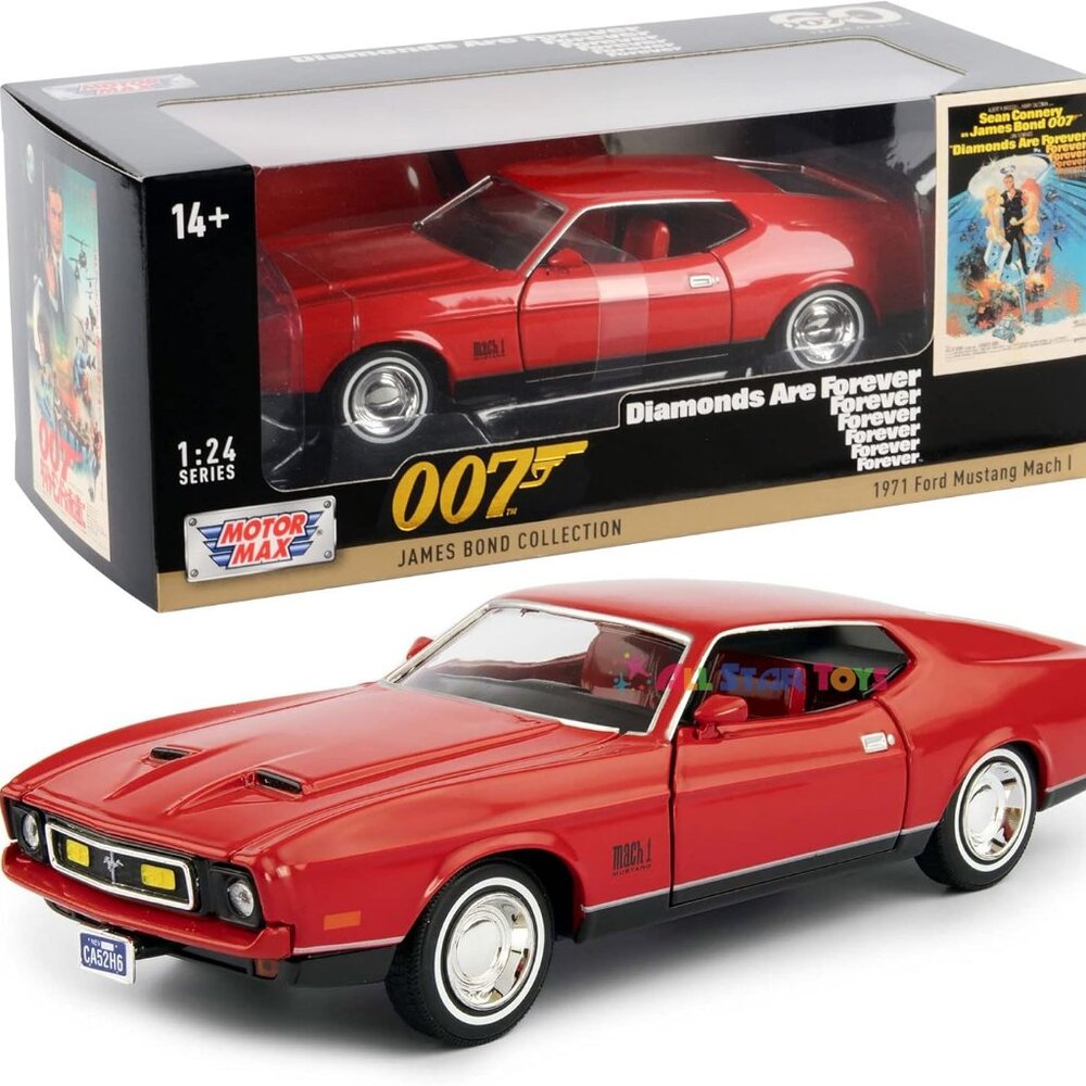 Motor Max 1:24 Ford Mustang Mach 1 James Bond Diamonds are Forever model 79851